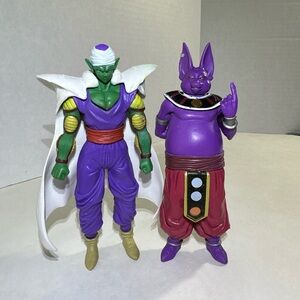 Anime Dragon Ball Piccolo & Gods of Destruction Champa 2Pcs Statue Figures